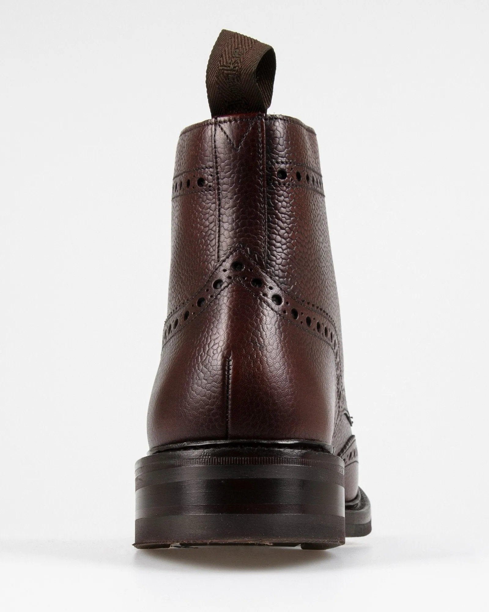 Loake 1880 Country Bedale Brogue Boot - Oxblood Grain