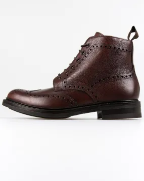 Loake 1880 Country Bedale Brogue Boot - Oxblood Grain