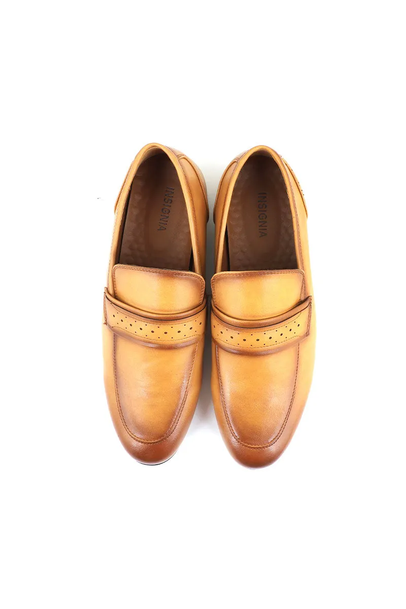 Men Formal Loafers M34051-Mustard