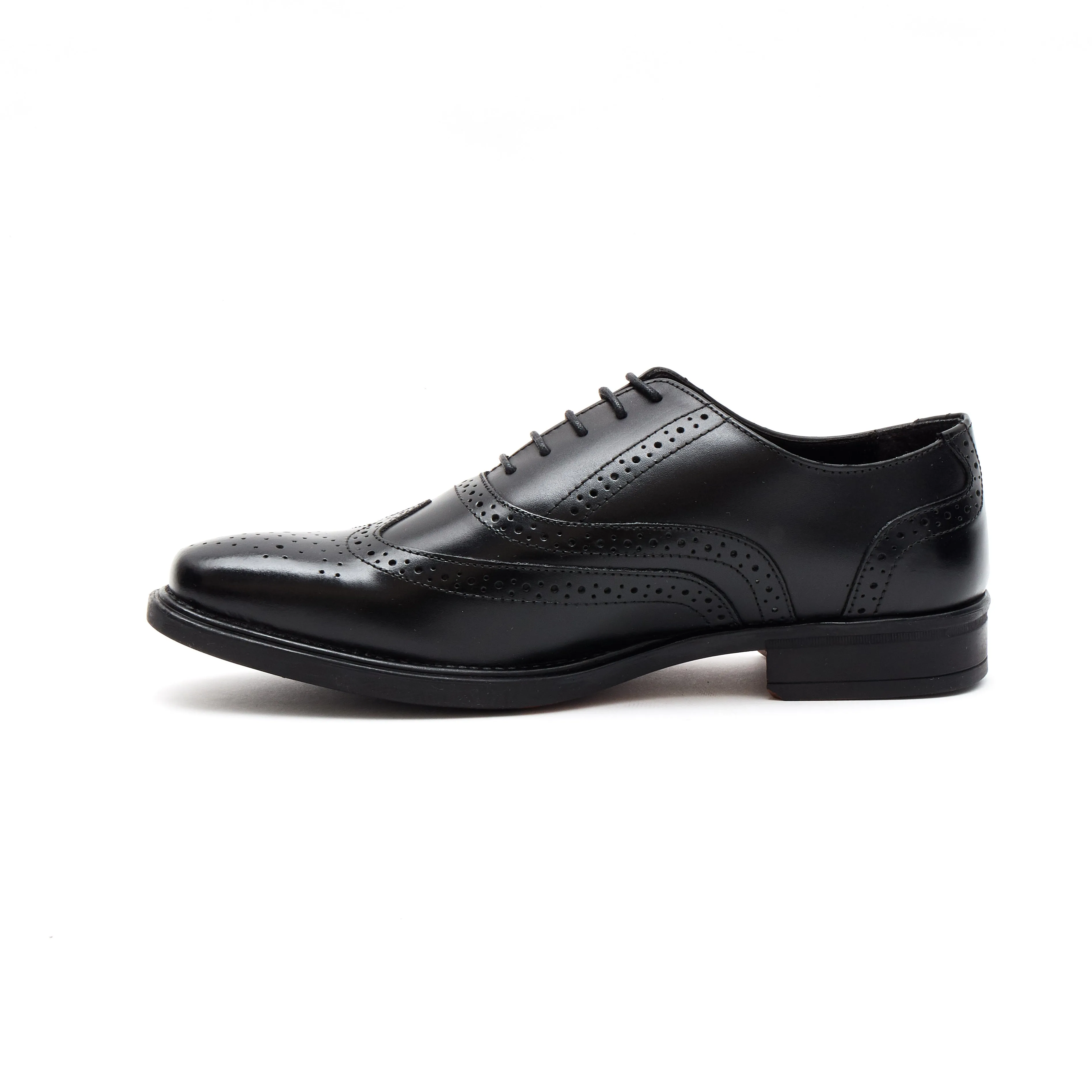 Mens Leather Formal Comfort Shoes-30817_Black