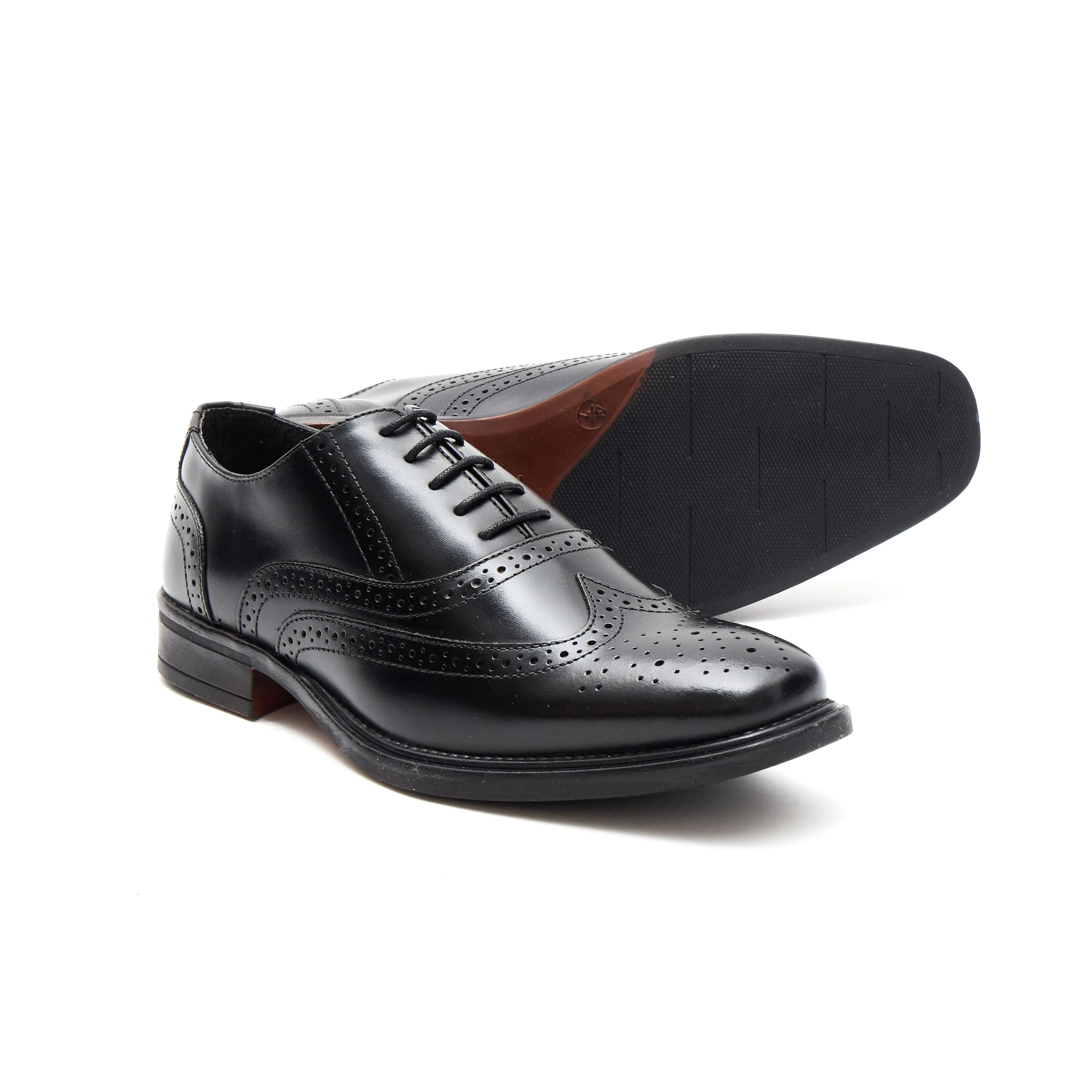 Mens Leather Formal Comfort Shoes-30817_Black