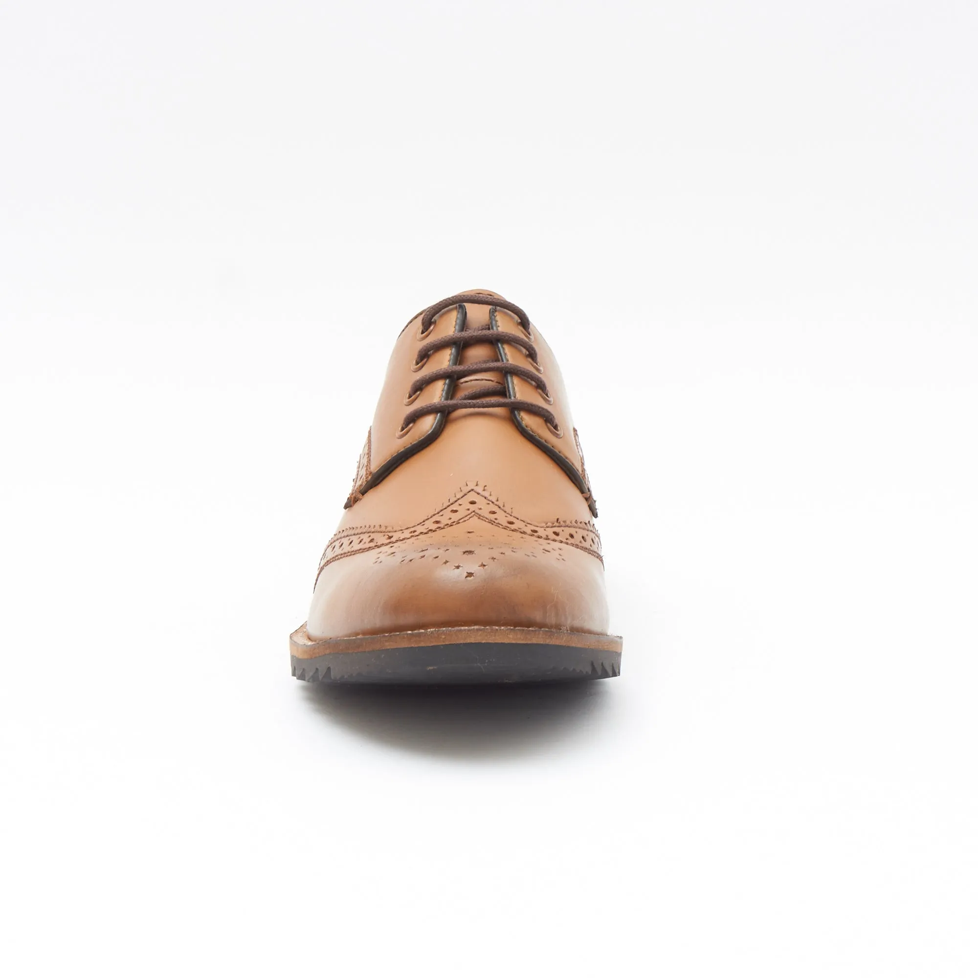 Mens Leather Formal Shoes-50623_Tan