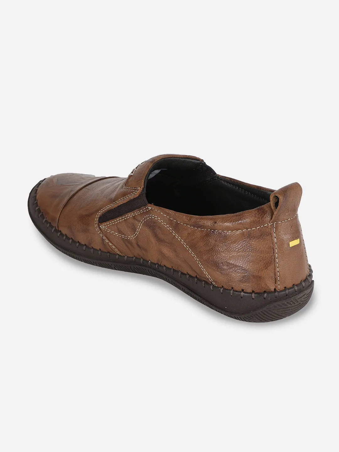 Men's Tan Flexible Flat Slip On Casual (ID3010)