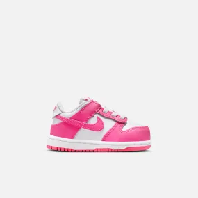 Nike Kids' Dunk Low Laser Fuchsia (TD)