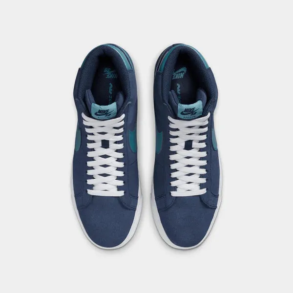 NIKE SB ZOOM BLAZER MID - MIDNIGHT NAVY/NOISE AQUA