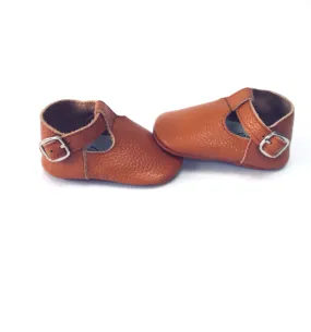 Nutmeg Tan T-Bar Kids Shoes