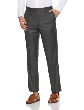 Park Avenue Men's Relaxed Fit Formal Trousers (PMTX05291-G6_Dark Grey_76)