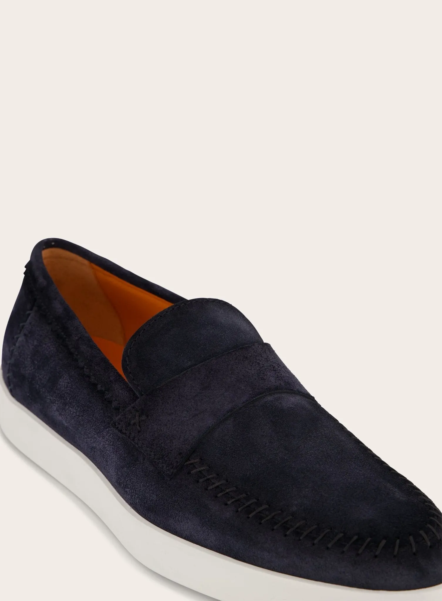 Penny loafers van suède