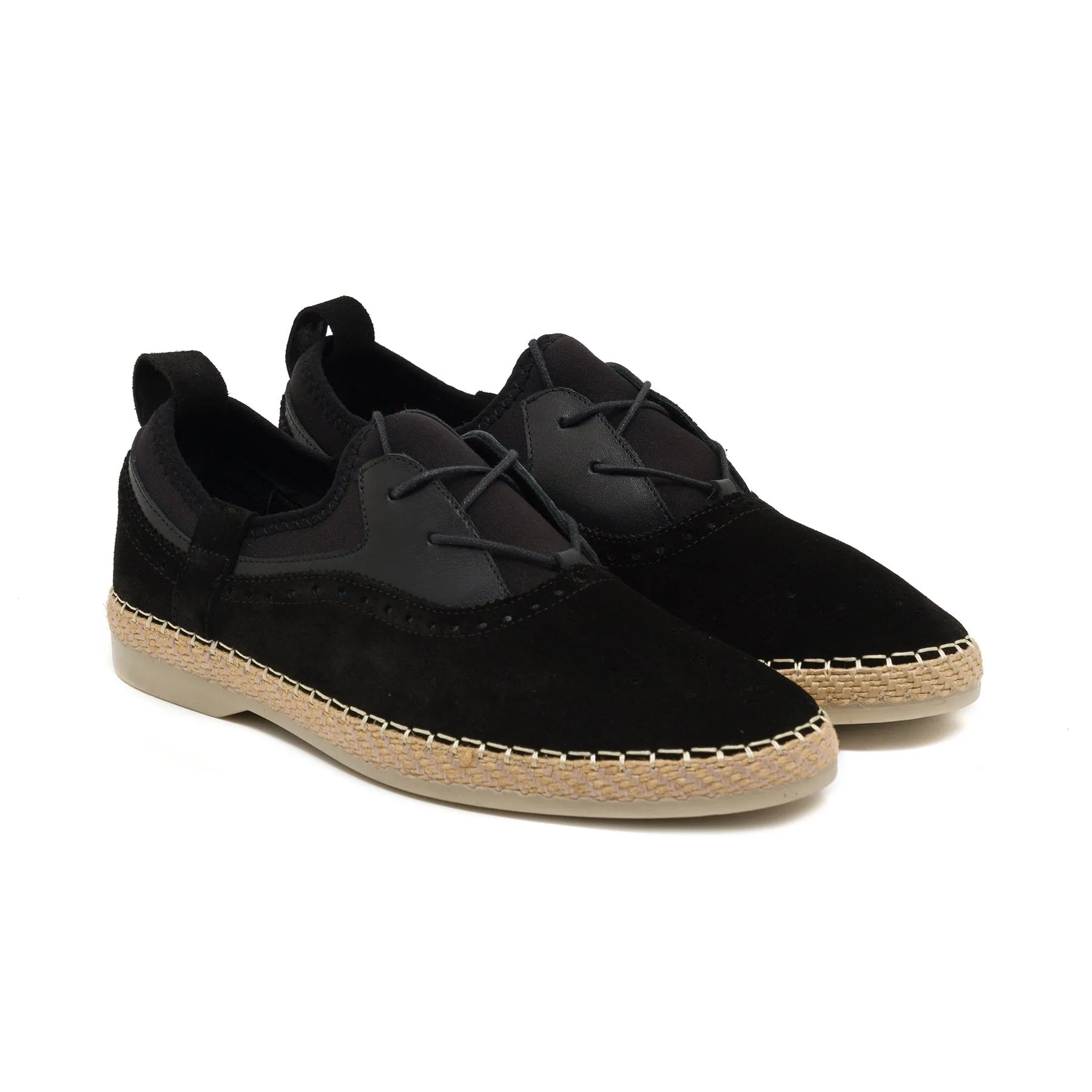 Silas Black Suede Espadrille