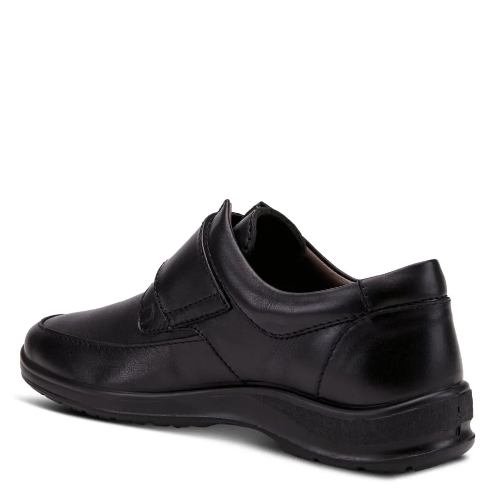 Spring Step Shoes Men's Black Slip-On Loafers