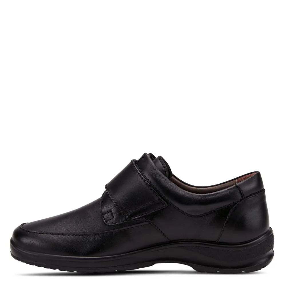 Spring Step Shoes Men's Black Slip-On Loafers