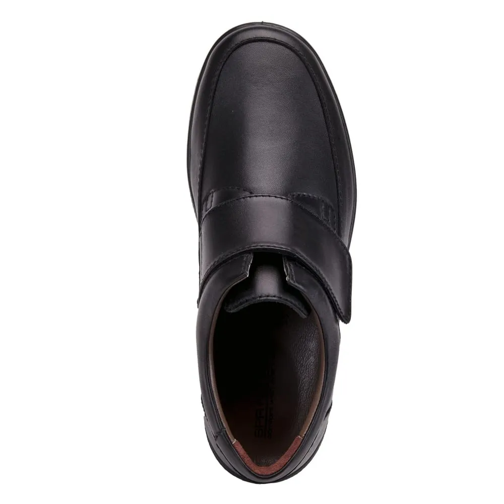 Spring Step Shoes Men's Black Slip-On Loafers