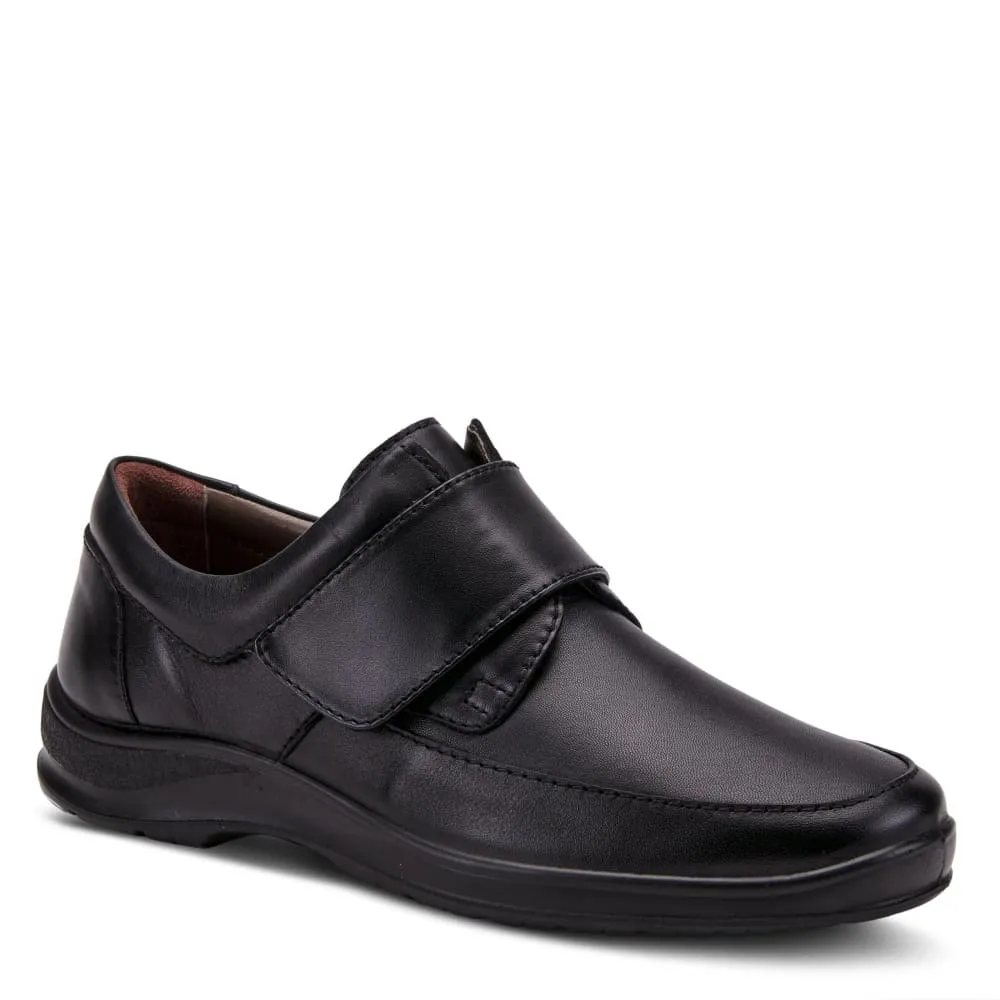 Spring Step Shoes Men's Black Slip-On Loafers