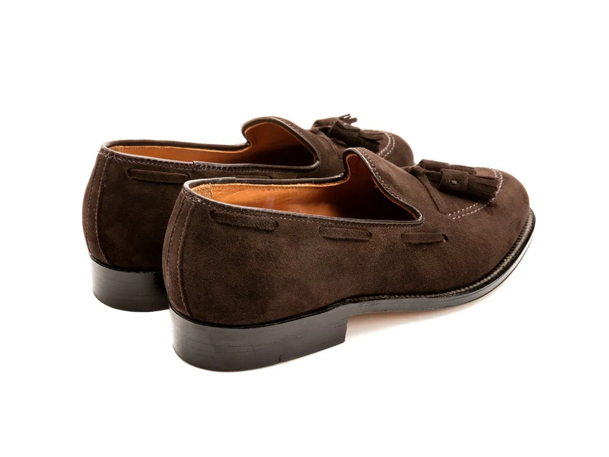 Tassel Moccasin Mocha Kid Suede