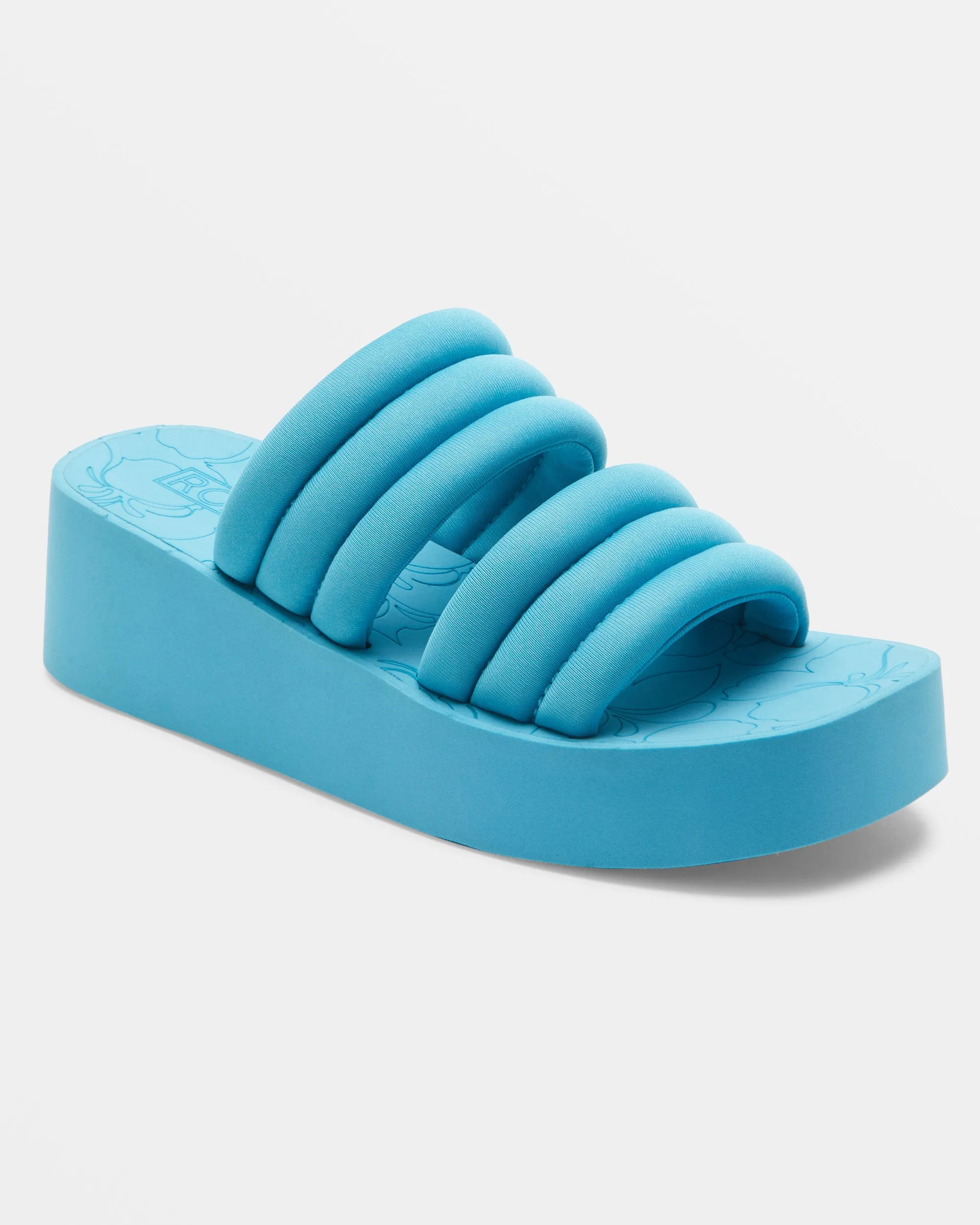 Totally Tubular Slide Sandals - Aqua