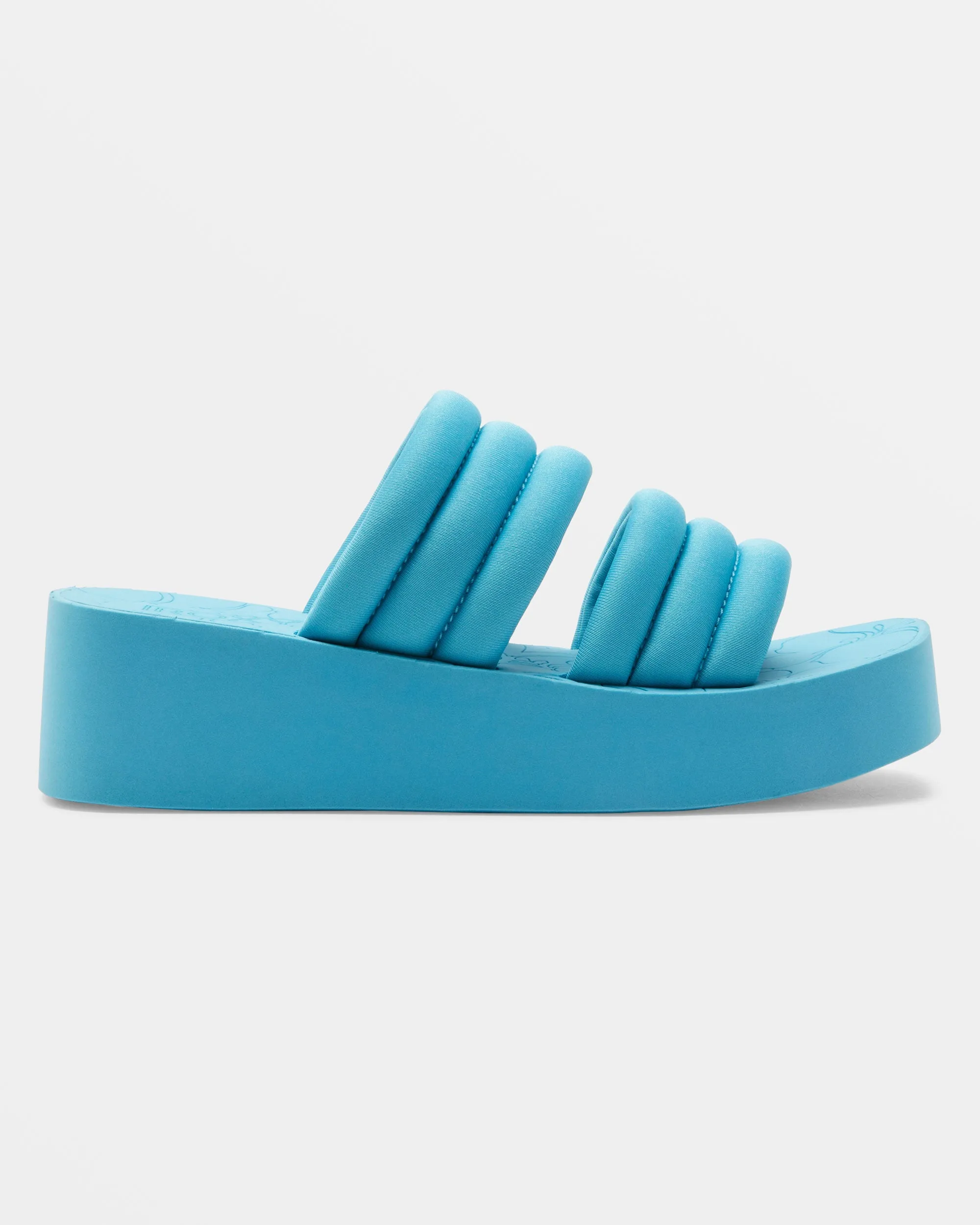 Totally Tubular Slide Sandals - Aqua