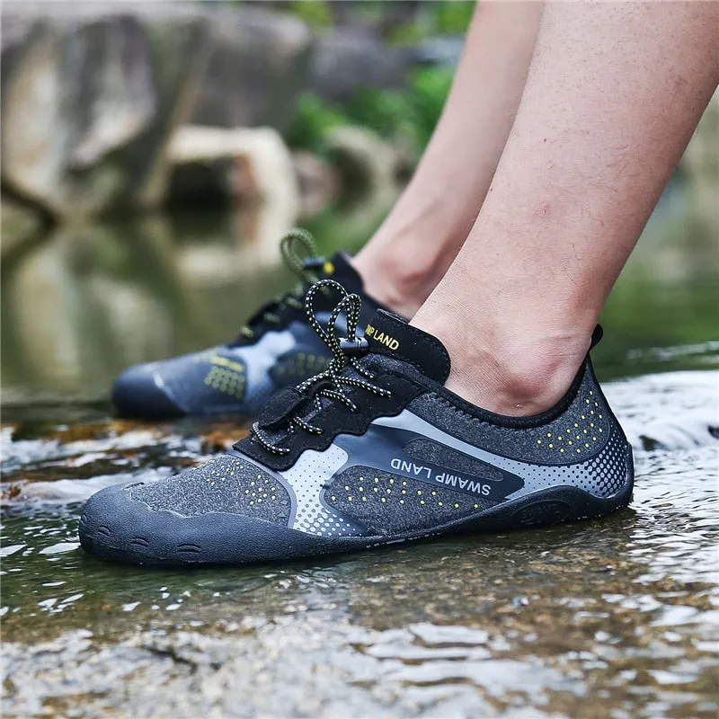 Water Shoes Men Summer Breathable Aqua Shoes Rubber Upstream Shoes Woman Beach Sandals Diving Swimming Socks Tenis Masculino